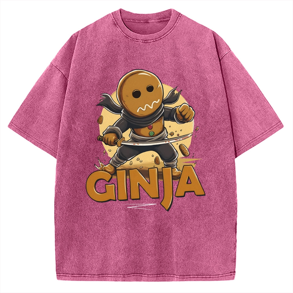 Unisex Ginja Ninja Vintage Washed T-shirt