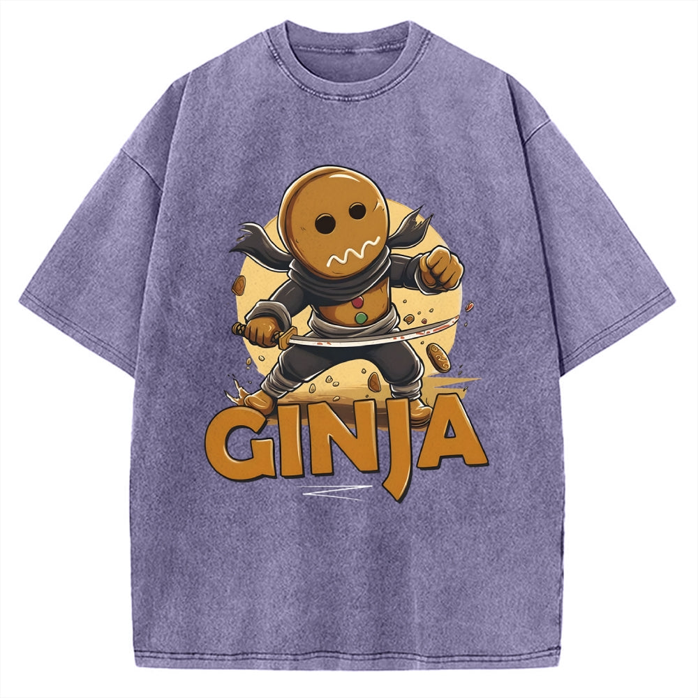 Unisex Ginja Ninja Vintage Washed T-shirt