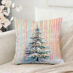 Christmas Tree Printed Throw Pillow