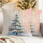 Christmas Tree Printed Throw Pillow