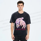 Unisex Sheep Friends Printed Washed Tee