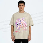 Unisex Sheep Friends Printed Washed Tee
