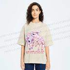 Unisex Sheep Friends Printed Washed Tee