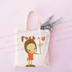 Yoshitomo Nara Japanese Style Printed Tote Bag