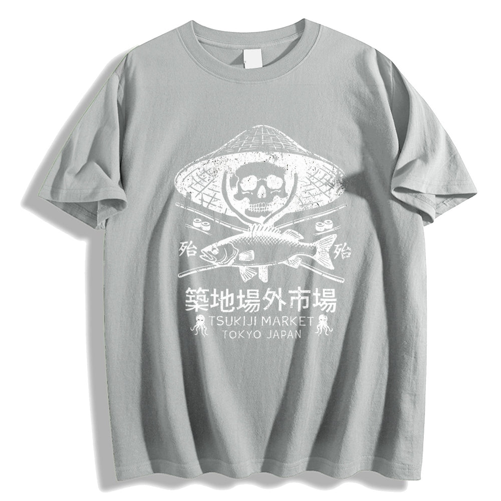 Off Site Market of Tsukiji Cotton casual T-shirt