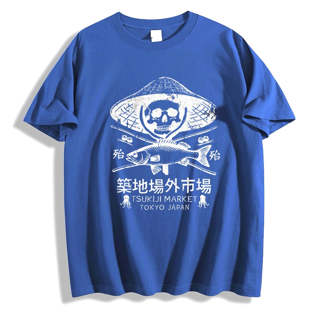 Off Site Market of Tsukiji Cotton casual T-shirt