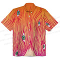 Men's Artistic Abstract Eyes Printed Short Sleeve Shirts