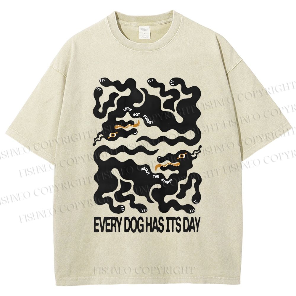 Unisex Let's Not Forget  About The Strays Printed Washed Tee
