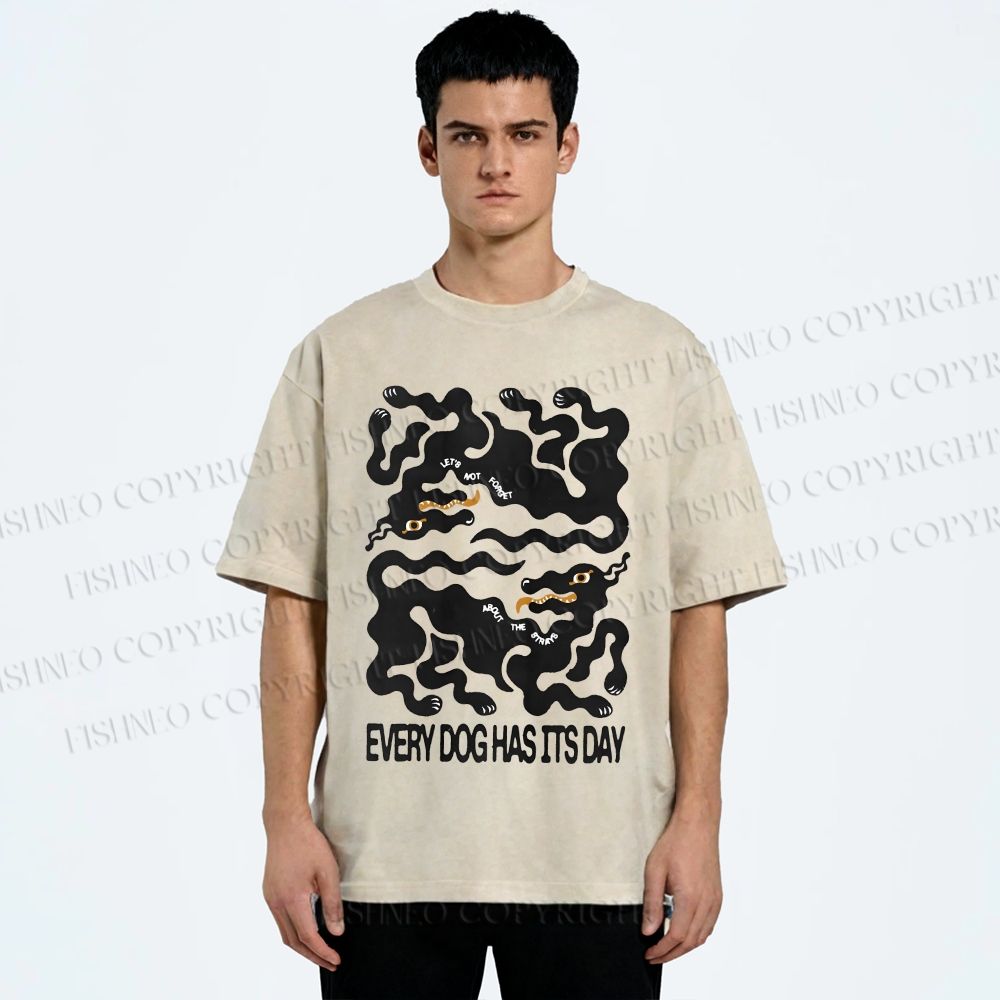 Unisex Let's Not Forget  About The Strays Printed Washed Tee