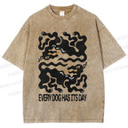 Unisex Let's Not Forget  About The Strays Printed Washed Tee