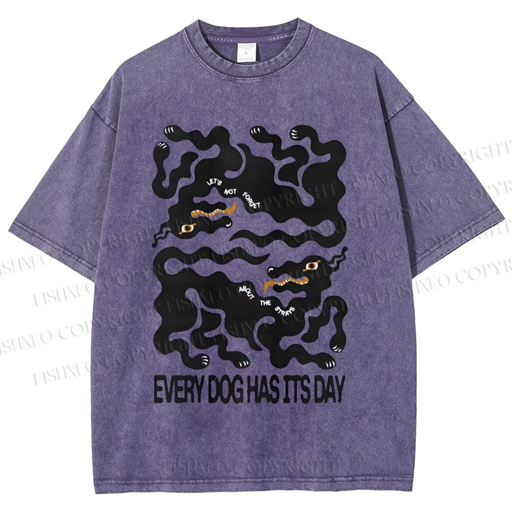 Unisex Let's Not Forget  About The Strays Printed Washed Tee