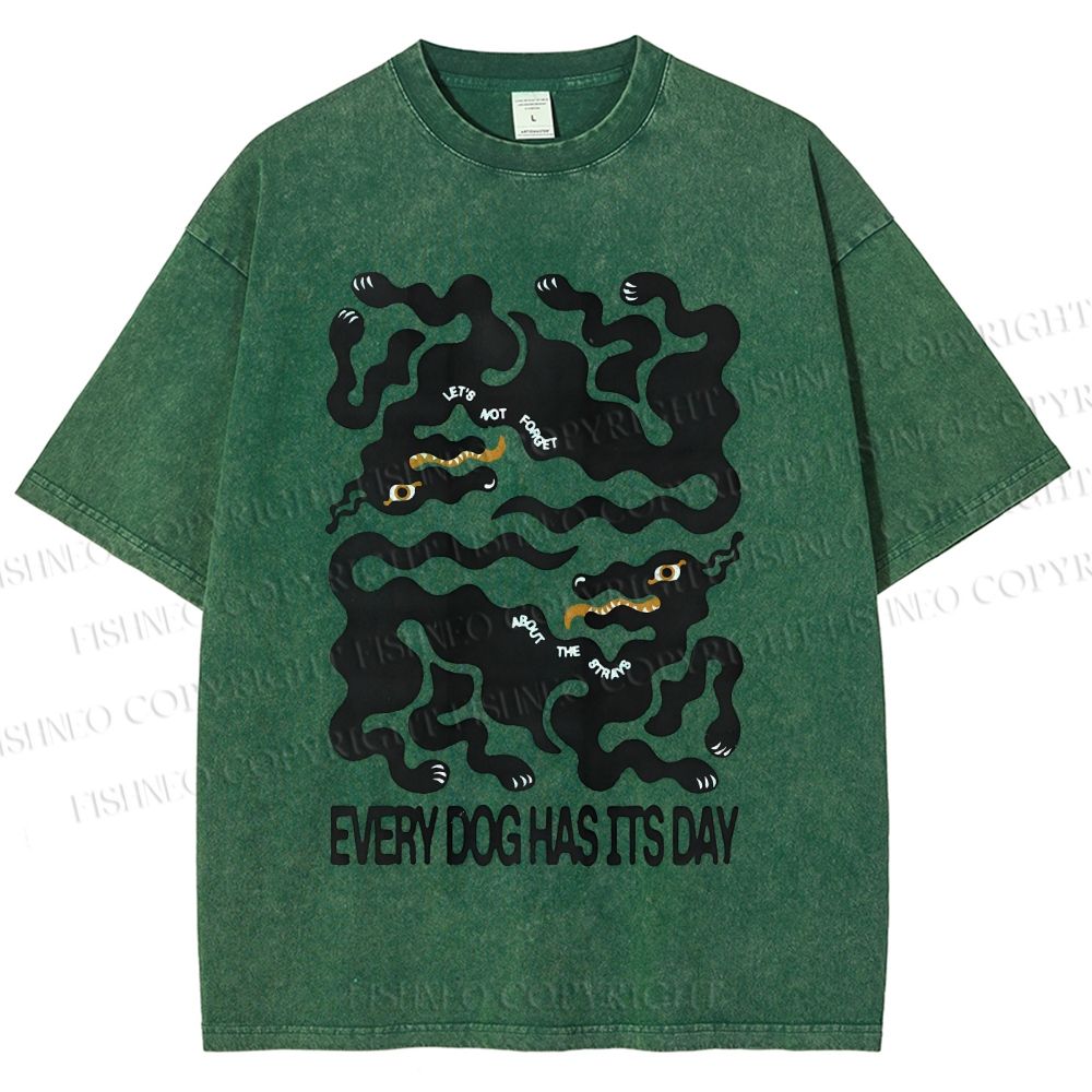 Unisex Let's Not Forget  About The Strays Printed Washed Tee