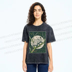 Unisex Opossum Climbing Tree Printed Washed Tee