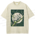 Unisex Opossum Climbing Tree Printed Washed Tee