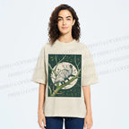 Unisex Opossum Climbing Tree Printed Washed Tee