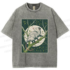 Unisex Opossum Climbing Tree Printed Washed Tee