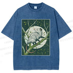 Unisex Opossum Climbing Tree Printed Washed Tee