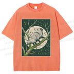 Unisex Opossum Climbing Tree Printed Washed Tee