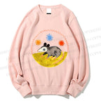 Unisex Cute Opossum Printed Sweatshirt