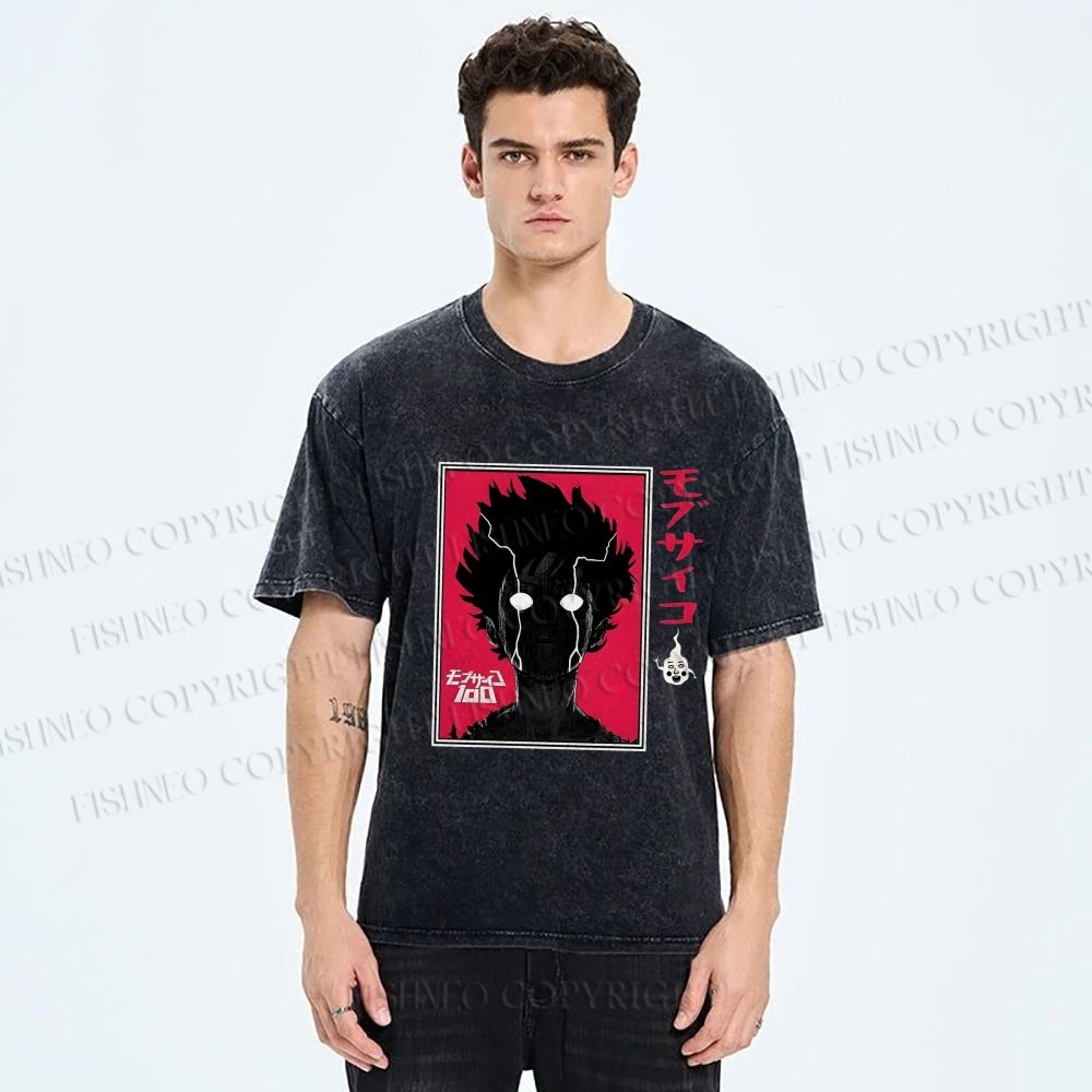 Unisex Shigeo Kageyama Printed Washed Tee