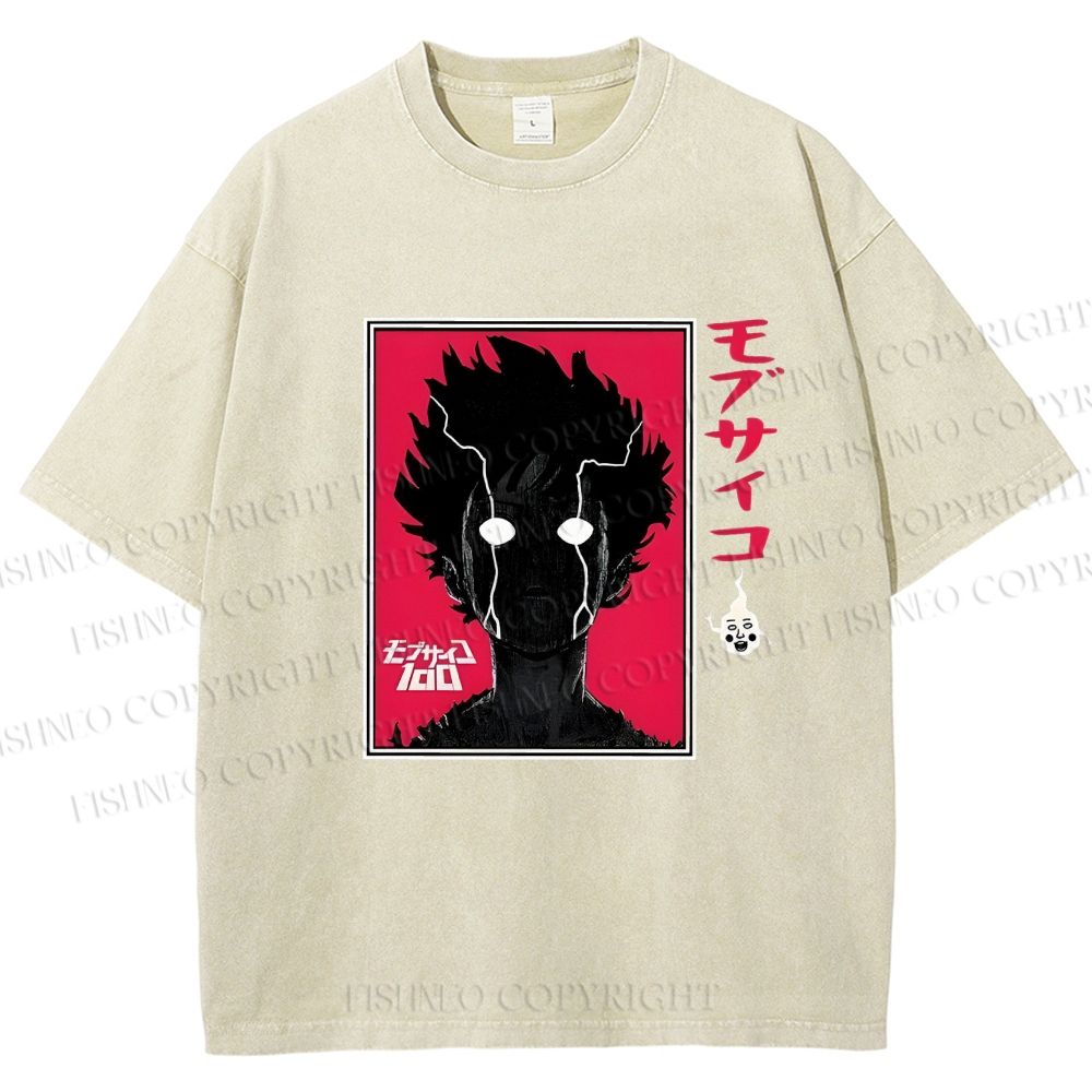 Unisex Shigeo Kageyama Printed Washed Tee