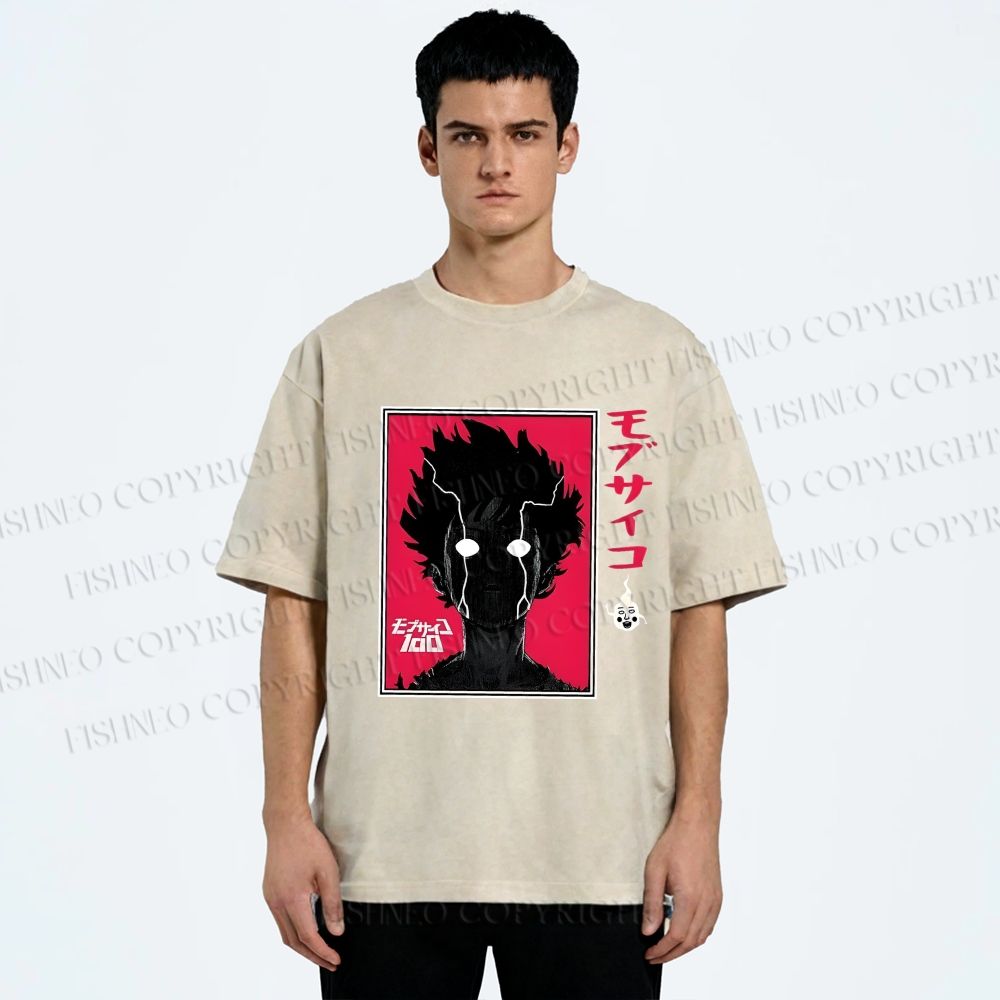 Unisex Shigeo Kageyama Printed Washed Tee