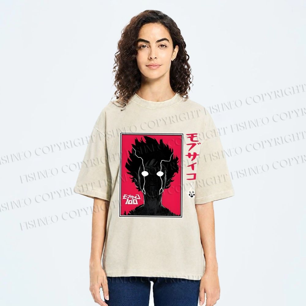 Unisex Shigeo Kageyama Printed Washed Tee