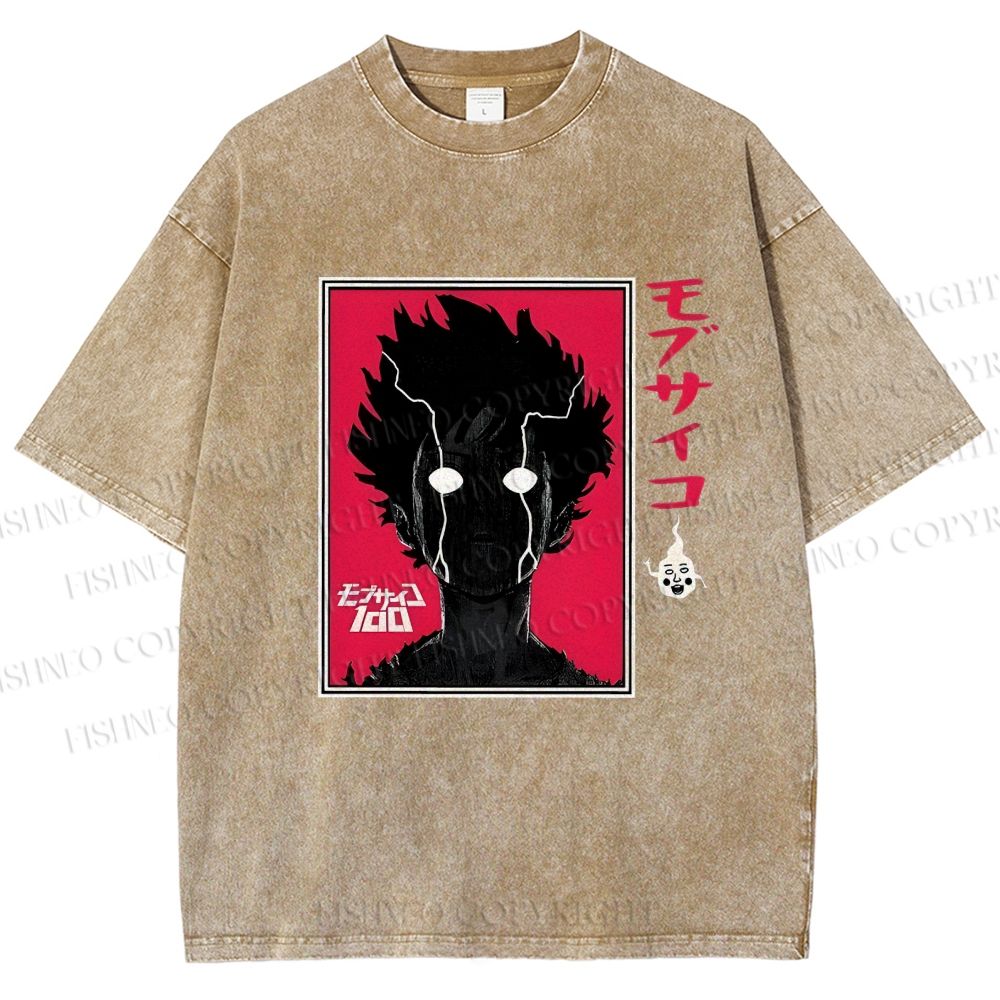 Unisex Shigeo Kageyama Printed Washed Tee