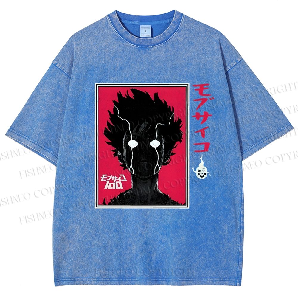 Unisex Shigeo Kageyama Printed Washed Tee