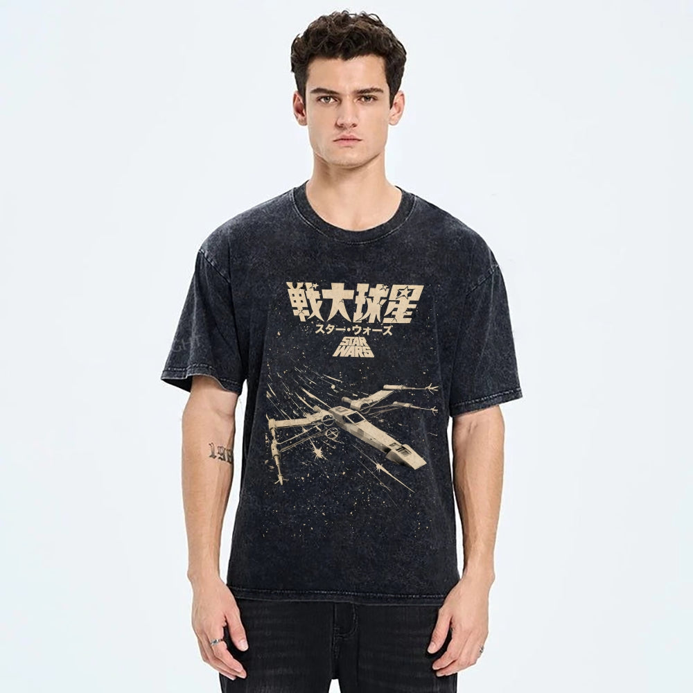 Star Wars Vintage Wash Japanese Design T-Shirt