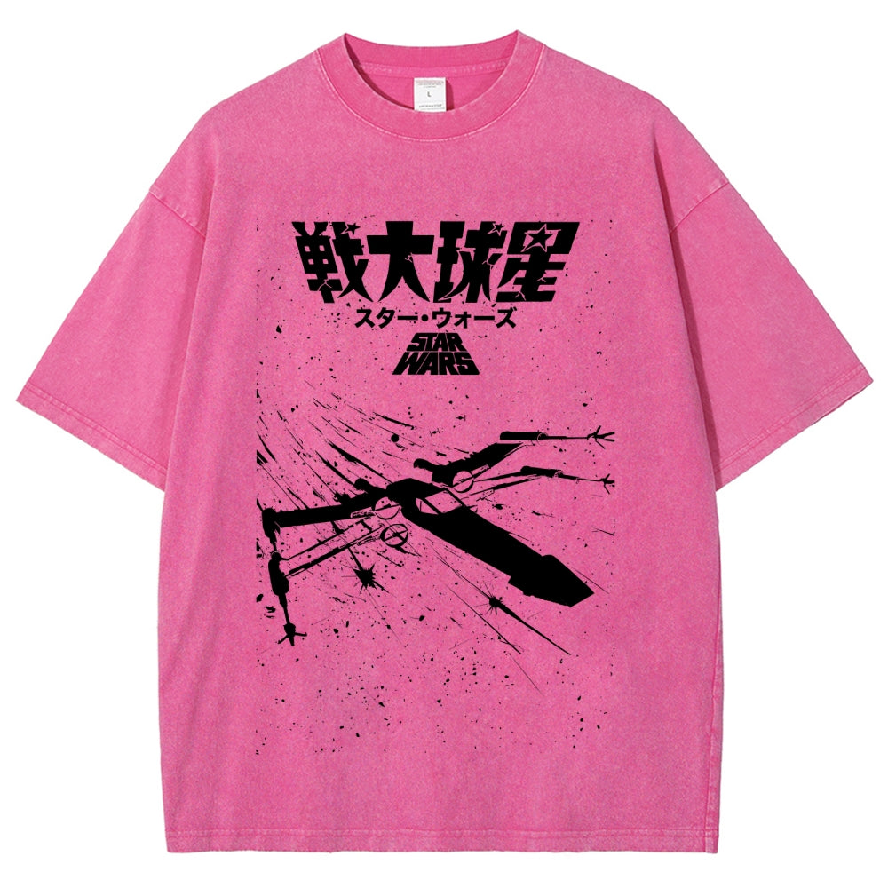 Star Wars Vintage Wash Japanese Design T-Shirt