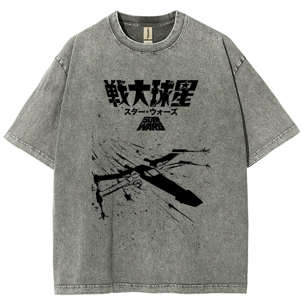 Star Wars Vintage Wash Japanese Design T-Shirt