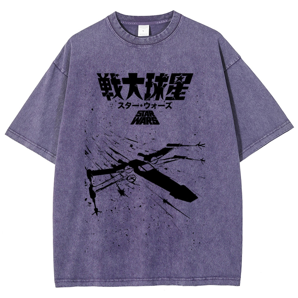 Star Wars Vintage Wash Japanese Design T-Shirt