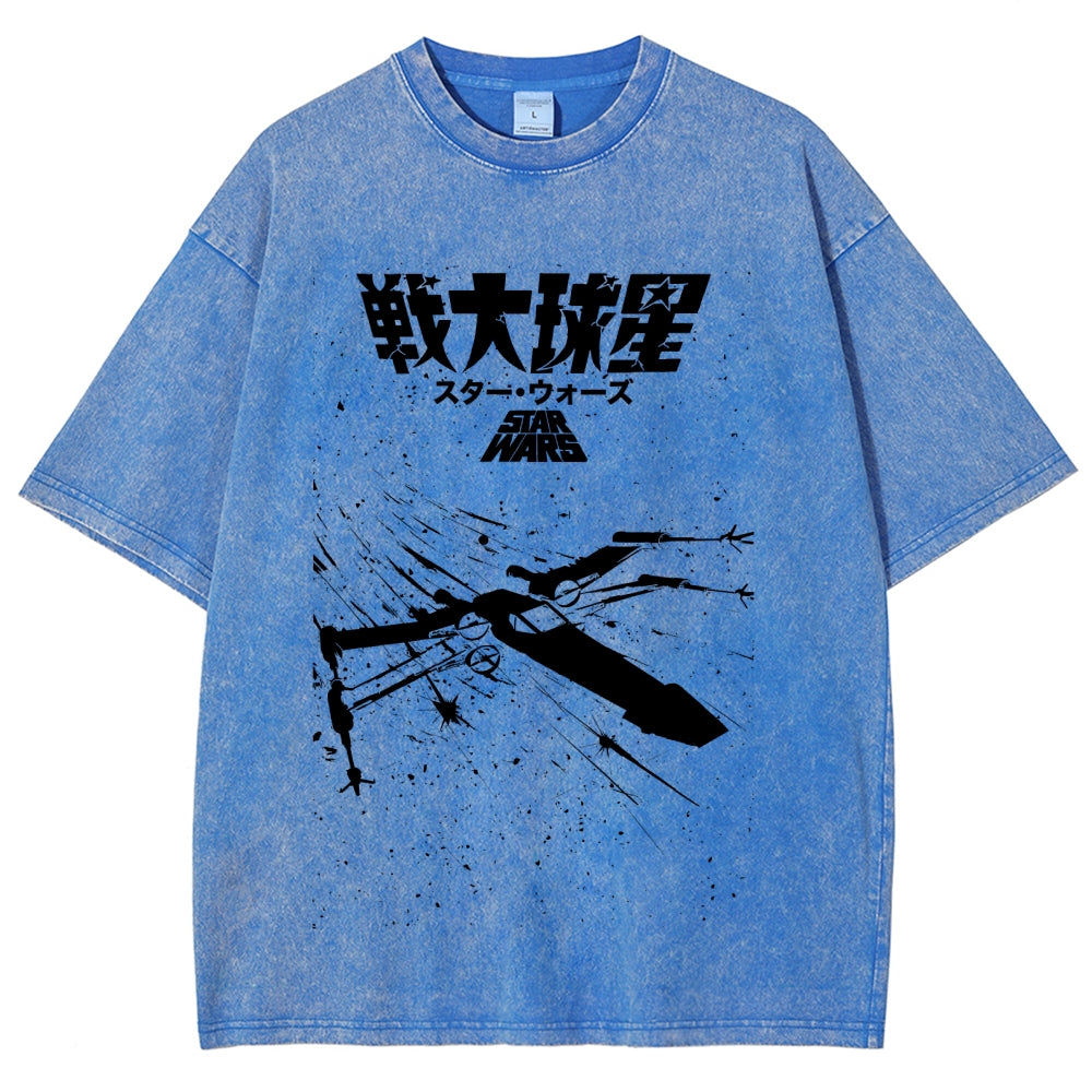 Star Wars Vintage Wash Japanese Design T-Shirt