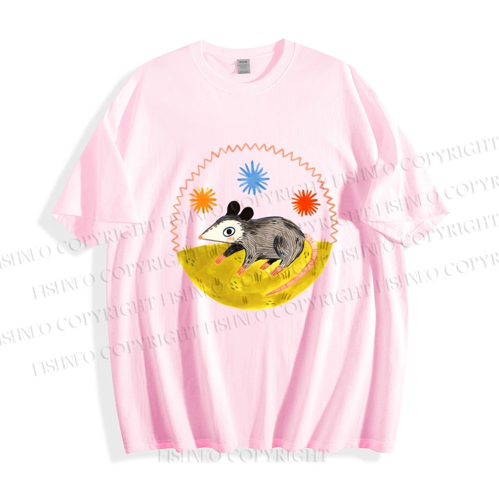 Unisex Cute Opossum Classic Cotton T-shirt