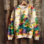 Christmas Tree Gift Printed Sweatshirt