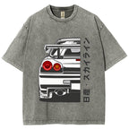 Nissan Car Vintage Wash Japanese Design T-Shirt