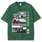 Nissan Car Vintage Wash Japanese Design T-Shirt