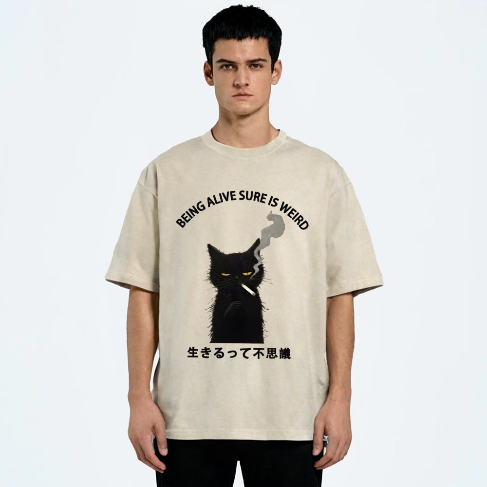 Being Alive Sure Is Weird Washed T-Shirt