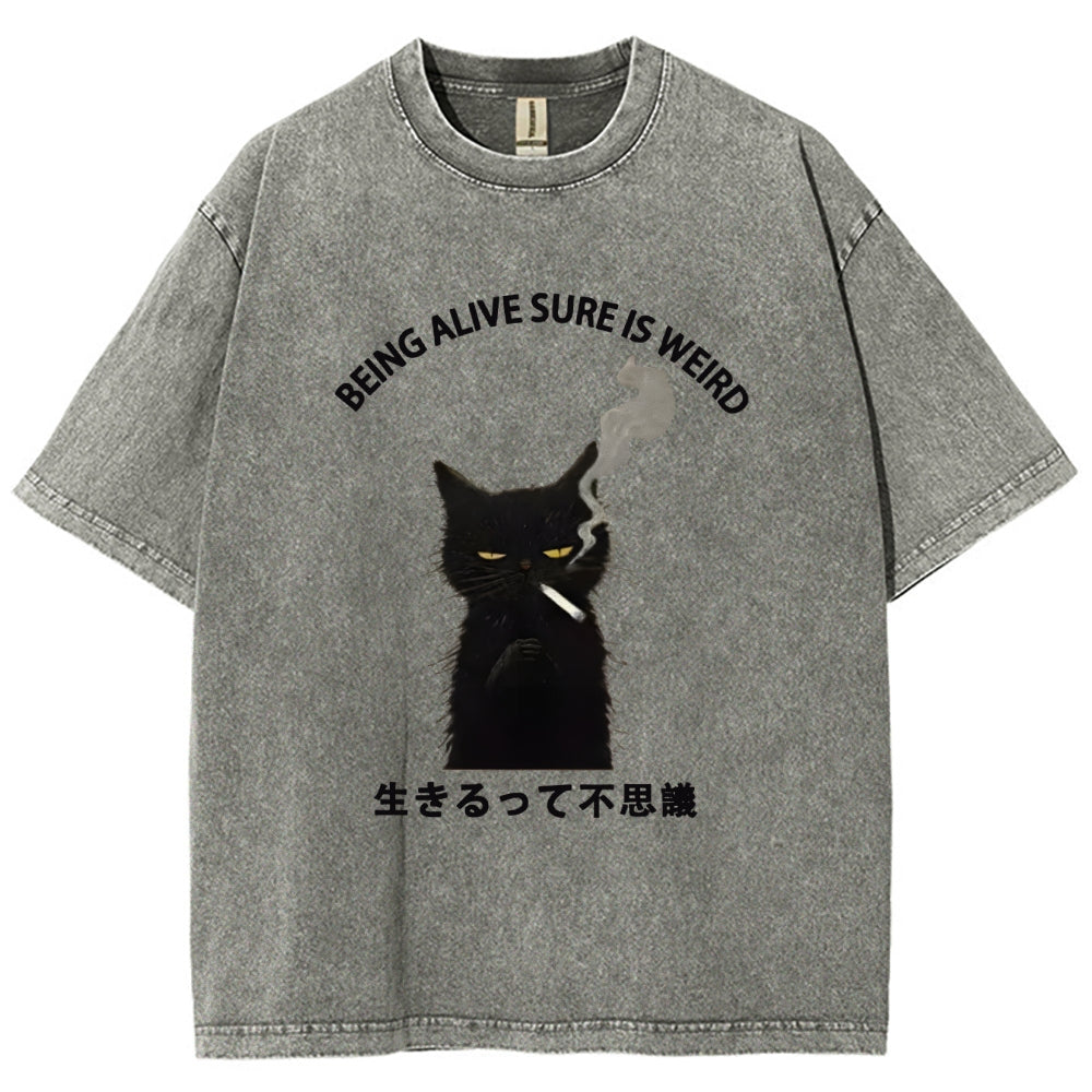 Being Alive Sure Is Weird Washed T-Shirt