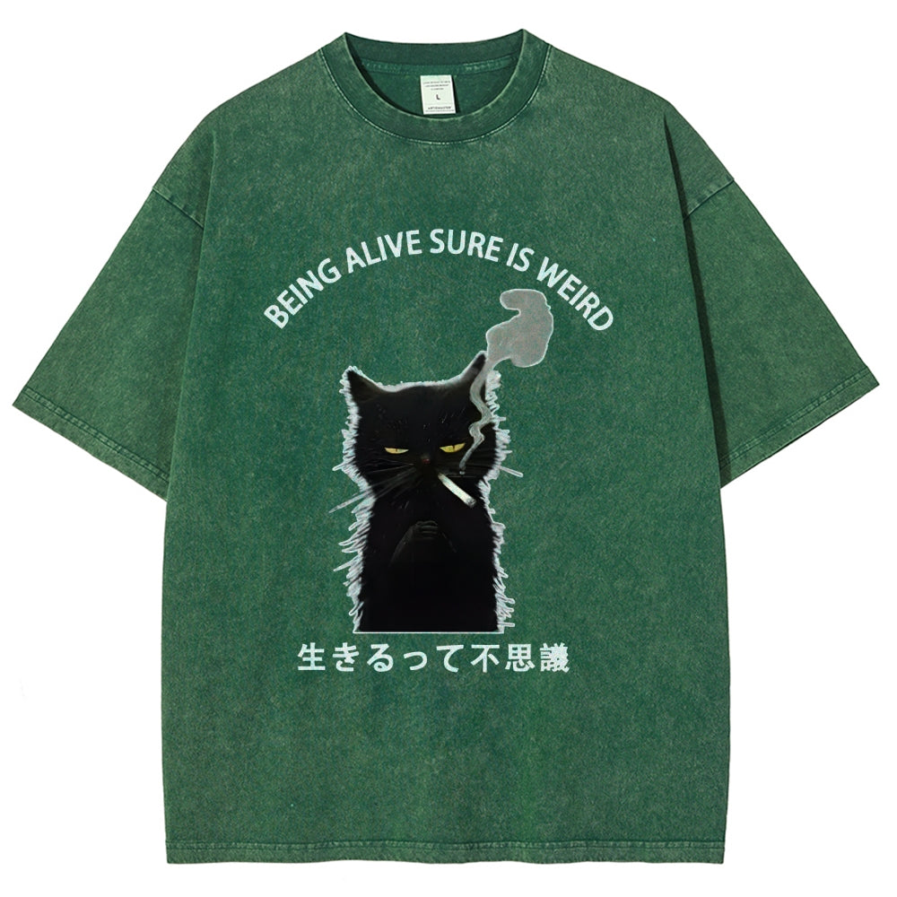 Being Alive Sure Is Weird Washed T-Shirt