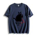 A Puzzled Cat Holding A Knife Classic T-Shirt