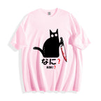 A Puzzled Cat Holding A Knife Classic T-Shirt