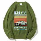 1998 Nissan R34 Skyline Cotton Sweatshirt