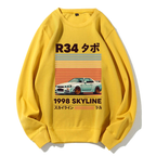 1998 Nissan R34 Skyline Cotton Sweatshirt