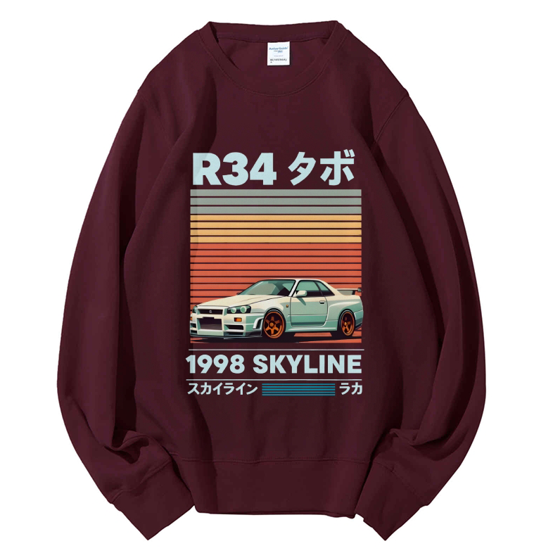 1998 Nissan R34 Skyline Cotton Sweatshirt