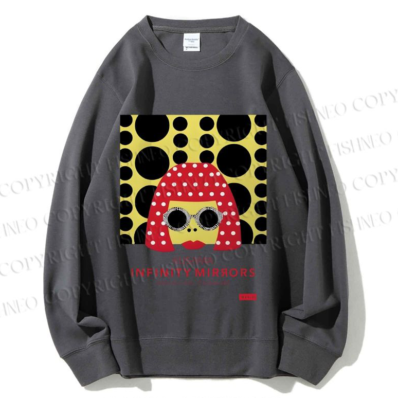 Unisex Japanese Yayoi Kusama Woman Printed Sweatshirt