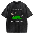 Too Tired To Work Properly Vintage Washed T-shirt