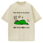 Too Tired To Work Properly Vintage Washed T-shirt