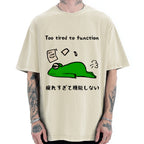 Too Tired To Work Properly Vintage Washed T-shirt